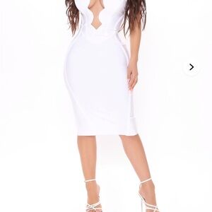 Fashion nova night life bandage midi dress